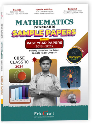 Educart Cbse Class X Mathematics Standard Sample Question Paper 2023  - Sample Paper Class 10 2023 24 CBSE(English, Hardcover, unknown)