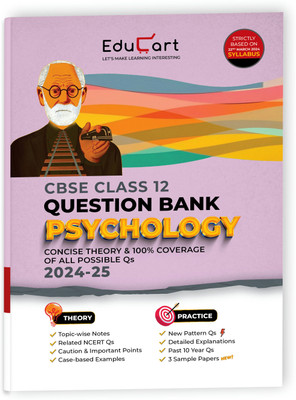(OLD) Educart CBSE Question Bank Class 12 Psychology 2024-25 (As per latest CBSE Syllabus 23 Mar 2024)(Paperback, Educart)