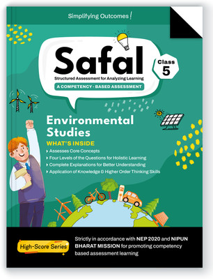 Oswal Publishers SAFAL Competency-Based Assessment EVS Book Class 5 - Based on NEP 2020 & NIPUN BHARAT MISSION, Core Concepts, 4-Level Questions, HOTS (Structured Assessment For Analyzing Learning)(Paperback, Oswal Publishers) Oswal Publishers SAFAL Competency-Based Assessment EVS Book Class 5 - Based on NEP 2020 & NIPUN BHARAT MISSION, Core Concepts, 4-Level Questions, HOTS (Structured Assessment For Analyzing Learning)(Paperback, Oswal Publishers)