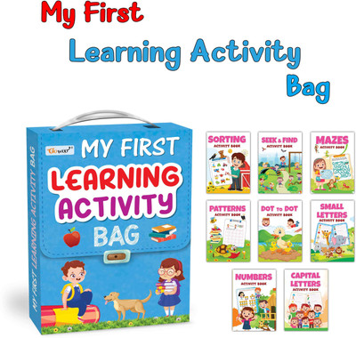 My First Picture Activity Library Box Of 8 (Pre-School Books) | Gift Set For Kids(Paperback, GO WOO)