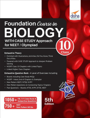 Foundation Course in Biology for Neet/ Olympiad Class 10 with Case Study Approach(English, Paperback, Disha Experts)