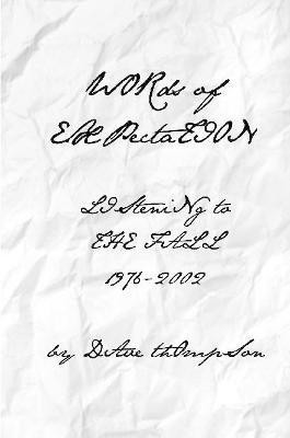 Words of Expectation: Listening to the Fall 1976-2002(English, Paperback, Thompson Dave)