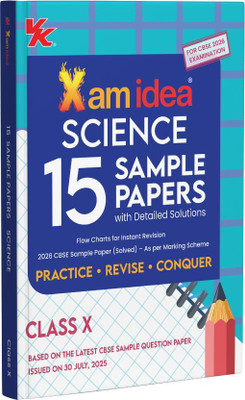 Xam idea CBSE 15 Sample Question Papers Class 10 Science for 2026 Board Exams (As per the latest CBSE SQP dated 30th July 2025) with Detailed Solutions | With Solved Board Paper 2025 | Basic Concepts for Quick Revision(Paperback, Xam idea)