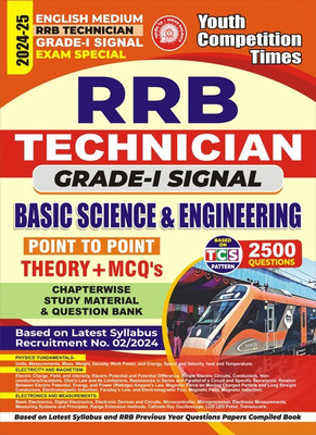 RRB Technician Grade-I Signal (Basic Science & Engineeing) English Medium 2500 Questions Theory+ MCQ Chapterwise Study Material & Question Bank 2024-25(Study Material, YCT) RRB Technician Grade-I Signal (Basic Science & Engineeing) English Medium 2500 Questions Theory+ MCQ Chapterwise Study Material & Question Bank 2024-25(Study Material, YCT)