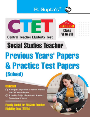 CTET: Paper-II (Class VI to VIII) Social Studies Teacher Posts � Previous Years' Papers & Practice Test Papers (Solved) 2026 Edition(English, Paperback, RPH Editorial Board)