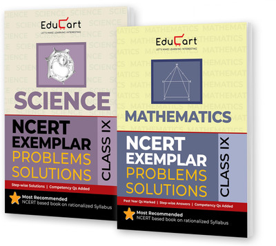 Educart NCERT Exemplars Class 9 Science & Mathematics 2025 Problems Solutions (For 2025-26 Board Exam)(Paperback, Educart)