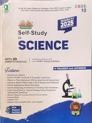 Evergreen Cbse Self-Study In Science Class 10 For 2025 Examination(Paperback, Evergreen Books)