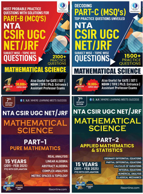 CSIR NET Mathematical Science  - 2025 - Previous Year Solved Papers and Practice Questions [Set of 4 Book] | Best Seller Mathematical Science PYQ and Practice Question Bank for NTA UGC CSIR NET JRF, GATE, SET & TIFR Mathematics Examinations in India | PYQ, MCQ & MSQ with Answers | Two Brothers Publi