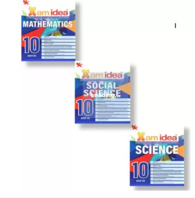 Xam Idea Mathematics , Social Science & Science [3-Books Set ]Class 10th Book | CBSE Board | Chapterwise Question Bank | Based On Revised CBSE Syllabus | NCERT Questions Included | 2024-25 Exam(Paperback, vk)