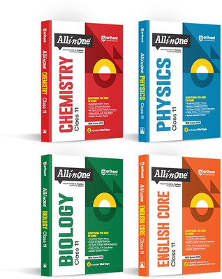 Arihant All In One Combo Class 11th Physics, Chemistry, Biology, English Core Based On Latest NCERT for CBSE Exam 2025-26 (Set of 4 Books)(English, Hardcover, unknown)