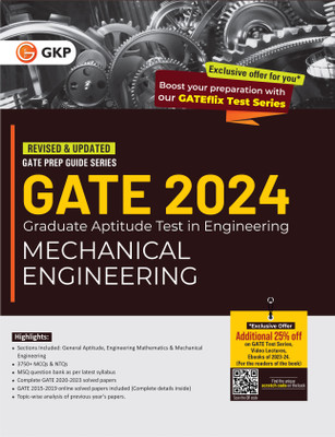 GATE 2024 : Mechanical Engineering - Guide by GKP(Paperback, GKP)