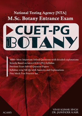 NTA CUET-PG BOTANY [M.Sc. Botany Entrance Exam MCQ Book] with detailed Answer and Explanation(Paperback, VINAY KUMAR SINGH, DR. JASWINDER KAUR)