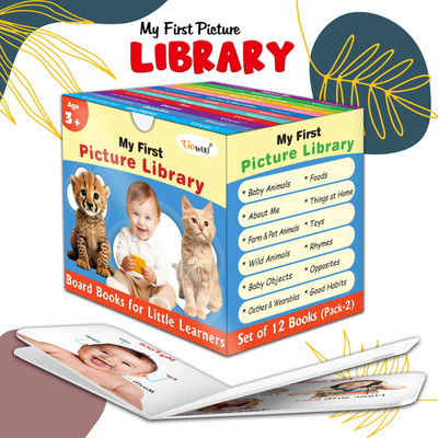 My First Complete Learning Library (Blue Edition) : Boxset Of Board Books For Children, Toddler board book set, Early learning book set of 12 books(Board Book, GO WOO)