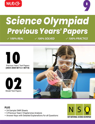 MTG Class-9 NSO Olympiad 10 Previous Years Papers Science (2024-2020 Set A & B) - Model Test Papers with 24 Sample OMR Sheets & Chapterwise Analysis | PYQs For SOF Olympiad 2025-26 Exam(Paperback, MTG Editorial Board)