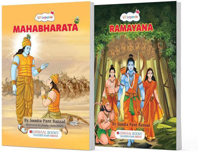 Oswaal Lil Legends Ramayan & Mahabharat 2-Book Padded Story Set for Kids Age 7+ | By Sunita Pant Bansal | Illustrated Indian Mythology Tales & Bedtime Stories(Product Bundle, Sunita Pant Bansal)