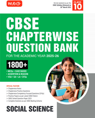MTG CBSE Chapterwise Question Bank Class 10 Social-Science For 2026 Board Exam | As Per Latest CBSE Syllabus Released on 28 March 2025(Paperback, MTG Editorial Board)