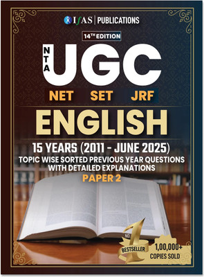 UGC NET English Literature  - Paper 2 Previous Year Solved Papers (2011 to 2025 June) | Topic Wise & Chapter Wise Sorted Question Bank | Best Seller Previous Year Question Paper PYQ Book for NTA-UGC NET/JRF and SET English Literature Examinations in India | IFAS Publications(Paperback, IFAS Publicat