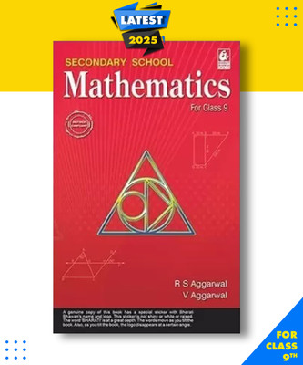Secondary School Mathematics for Class 9 Examination with 1 Disc Paperback, Veena Aggarwal, R S Aggarwal|New Latest Edition For 2025-2026 with 1 Disc(Paperback, Veena Aggarwal, R S Aggarwal)
