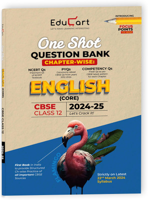 (OLD) Educart CBSE Class 12 ENGLISH CORE One Shot Question Bank 2024-25 (for 2025 exam)(English, Paperback, Educart)