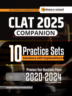 CLAT 2025 COMPANION 10 Practice Sets & Previous years solved paper 2020-2024  - LAW ENTRANCE EXAMS
AILET(Paperback, Entrance Wizard, Team)