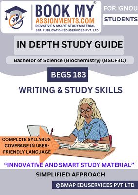 BEGS 183 IGNOU BAG Writing and Study Skills Book | In-Depth Study Guide [IDG] | 300–350 Pages | 80 GSM Paper | Previous Year Solved Papers & Essentials(Paperback, BMA Publication)