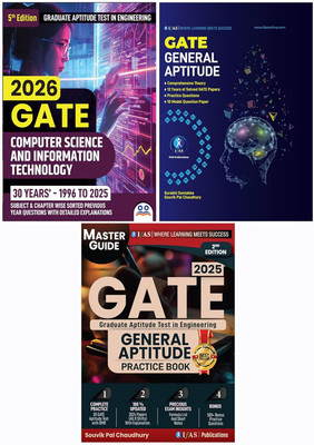 GATE Computer Science & Information Technology, General Aptitude Theory and Practice  - 2026 [Set of 3 Books] | Previous Year Solved Papers with Detailed Solutions | 500+ Practice Questions & 30 Model Papers | Detailed Theory & Chapter-wise PYQ and Practice Question Bank | Best Selling Book Set for 