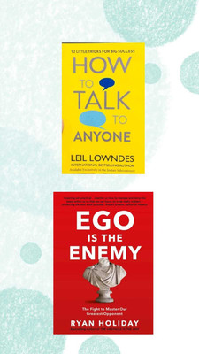 Combo of 2 - Ego IS THE ENEMY & HOW TO TALK TO ANYONE(Paperback, Ryan Holiday, Leil Lowndes)