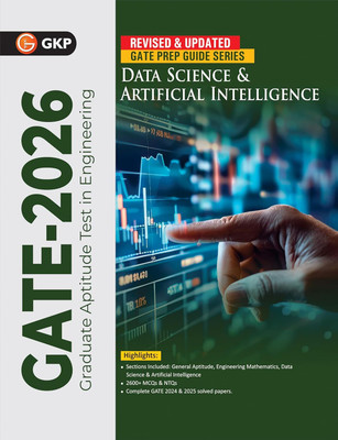 GKP GATE 2026 : Data Science & Artificial Intelligence - Guide| Solved Papers from 2024 to 2025| General Aptitude & Engineering Mathematics(Paperback, G.K. Publications (P) Ltd.)