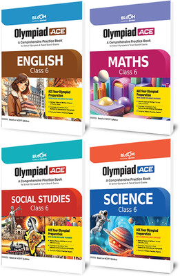 Arihant Bloom Olympiad ACE Science, Social Studies, Mathematics, English Class 6 | Comprehensive Practice Book with MCQs & Olympiad Questions | NCERT Based Preparation Guide for School Olympiads & Talent Search Exams (set of 3) | Latest Edition 2025(Paperback, Srishti Agarwal, Satyam Kumar Soni, Aka