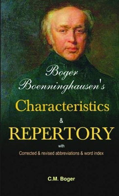 Boger Boenninghausen's Characteristics & Repertory(English, Paperback, Boger Cyrus Maxwell MD)