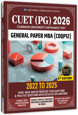 CUET PG MBA General Paper COQP12  - 2026 General Test Entrance Exam Book | Previous Year Solved Papers (2022–2025) Topic-Wise Sorted with Detailed Solutions & 3 Mock Tests | Best Seller PYQ Book for CUET PG General Paper Exam Preparation in India | Two Brothers Publications(Paperback, IFAS Publicati
