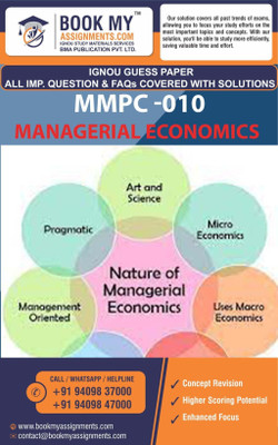 IGNOU MMPC 010 Managerial Economics | Guess Paper| Important Question Answer | Master of Business Administration – Human Resource Management (MBAHM)(Paperback, BMA Publication)