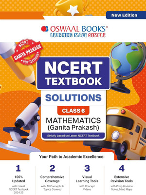 Oswaal NCERT Textbook Solution Class 6 Mathematics (New Edition)(Paperback, Oswaal Editorial Board)