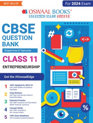 Oswaal CBSE Chapterwise & Topicwise Question Bank Class 11 Entrepreneurship Book (For 2023-24 Exam)(English, Paperback, Oswaal Editorial Board)