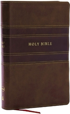 NKJV Personal Size Large Print Bible with 43,000 Cross References, Brown Leathersoft, Red Letter, Comfort Print(English, Leather / fine binding, Thomas Nelson)