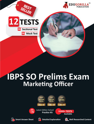 IBPS SO Marketing Officer (Scale I) Prelims Exam  - 2024 (English Edition) - 6 Mock Tests and 6 Sectional Tests (1200 Solved Questions) with Free Access To Online Tests(English, Paperback, Edugorilla Prep Experts)