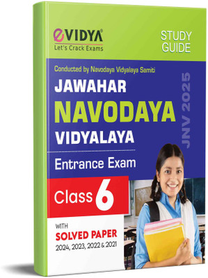 eVidya Jawahar Navodaya Vidyalaya Entrance Exam 2023 Study Guide Class 6th with 2022 Solved Paper  - Jawahar Navodaya Vidyalaya Class 6 Entrance Exam Complete English Guidebook 2023(Paperback, eVidya Editorial Team)