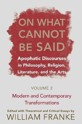 On What Cannot Be Said(English, Paperback, unknown)