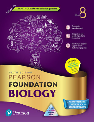 Pearson IIT Foundation'24 Biology Class 8, As Per CBSE, ICSE. For JEE | NEET |NSTE|Olympiad|Free access to vidoes - 6 e(English, Paperback, unknown)