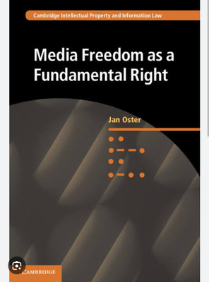 Media Freedom as a Fundamental Right(English, Electronic book text, Oster Jan)