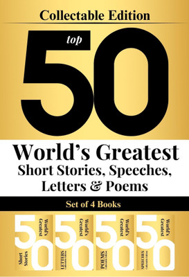 Top 50 World’s Greatest Short Stories, Speeches, Letters & Poems, COLLECTABLE EDITION (Box Set of 4 Books)(Hardcover, Various)