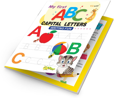 My First Capital Letters ABC Writing Fun: Alphabet & Numbers Guide, Preschool Creative Workbook, Children’s Tracing and Coloring Fun, Early Skill Building Book.(Paperback, GOWOO)