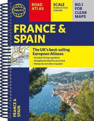 Philip's France and Spain Road Atlas(English, Spiral bound, Philip's Maps)