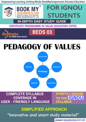 IGNOU BEDS 3 Pedagogy of Values Study Material (In Depth Guide) For Ignou Student  - Best IGNOU exam preparation book(Paperback, BMA Publication)