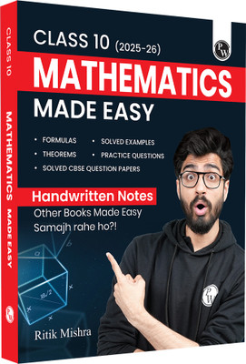 PW Class 10 Maths Made Easy Handwritten Notes By Ritik Mishra For Board Exams(Paperback, Ritik Mishra, PW)