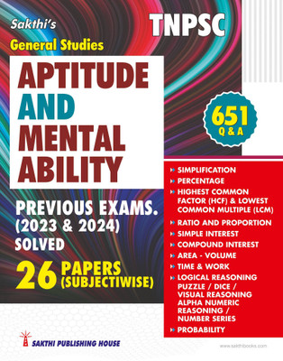 Tnpsc Aptitude and Mental Ability 651 Q & A English(Paperback, Editorial Board)