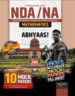 Examcart NDA/NA Mathematics Mock Papers Book For 2025 Exam in English(Paperback, Examcart Experts)