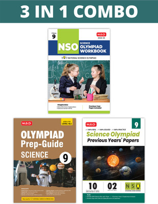 MTG National Science Olympiad (NSO) Workbook, Prep-Guide & Previous Years Papers (PYQs) with Mock Test Paper Class 9 - SOF Olympiad Books For 2024-25 Exam (Set of 3 Books)(Paperback, MTG Editorial Board)