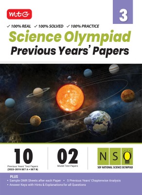 MTG NSO Class-3 Olympiad 10 Previous Years Papers (2023-2019 Set A & B) Science with Mock Test Papers - Sample OMR Sheet with Chapterwise Analysis | SOF Olympiad Books For 2024-25 Exam(Paperback, MTG Editorial Board)