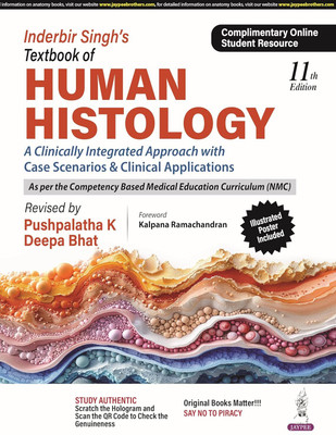 Inderbir Singh's Textbook of Human Histology(English, Paperback, K Pushpalatha)